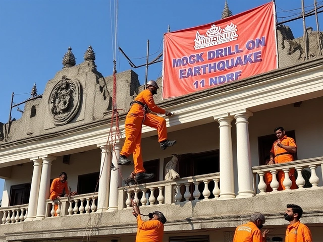 शिवपुरी में भूकंप अभ्यास: बनारस से आई एनडीआरएफ टीम ने दिखाई बचाव की तकनीकें